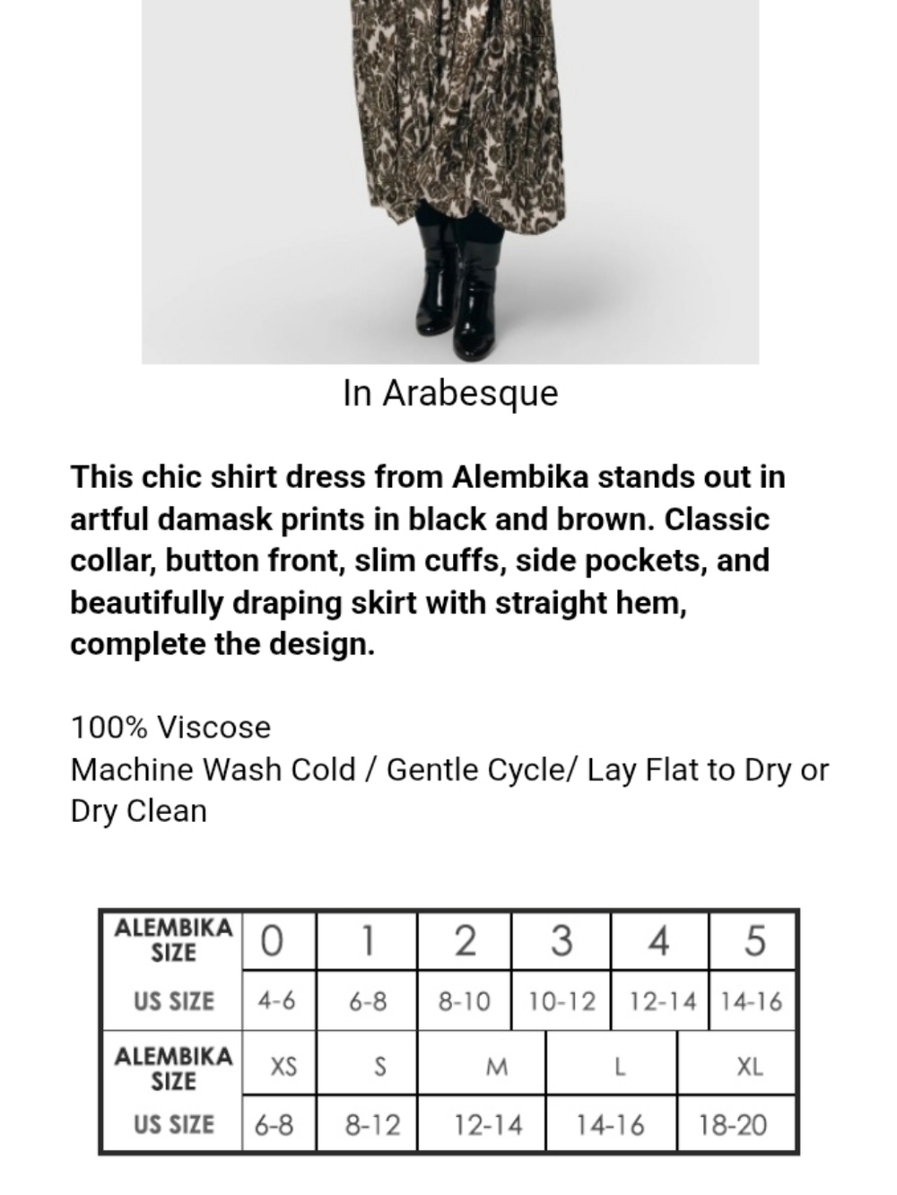 Alembika Arabesque Shirt Dress - Picture 14 of 14